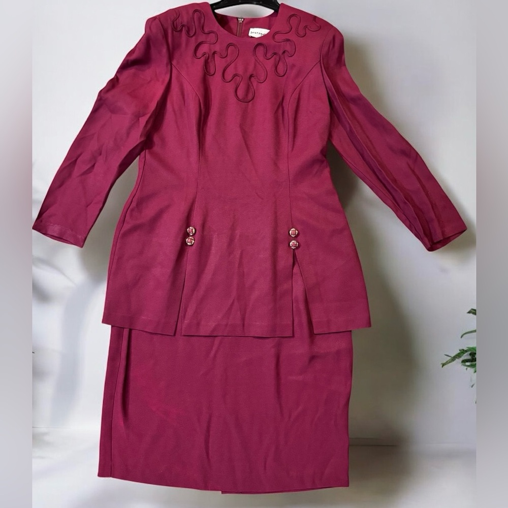 Vintage Perceptions by Gary Goben One piece blazer Dress Buttons read